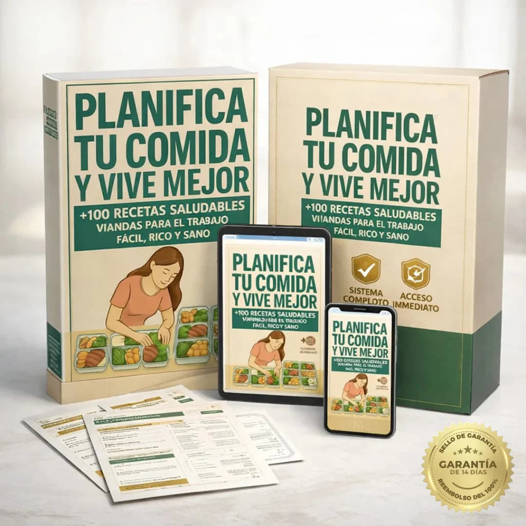 Método Meal Prep™: Resuelve todas tus comidas de la semana en solo 2 horas y 1 sola vez para toda la semana (+13 Bonos 🎁)