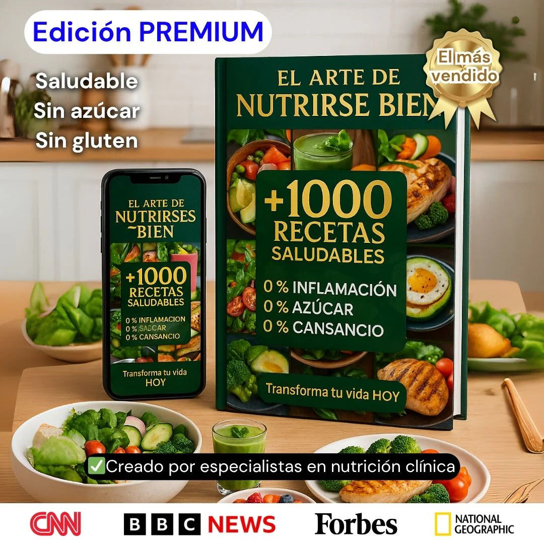 El Arte de Nutrirse Bien™: Mega Pack con +1000 Recetas Saludables (+20 Regalos Premium 🎁)